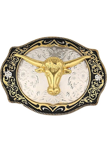Vintage Style Bull Head Western Cowboy Rodeo Büyük Kemer Toka Değiştirme (Yurt Dışından) modelleri