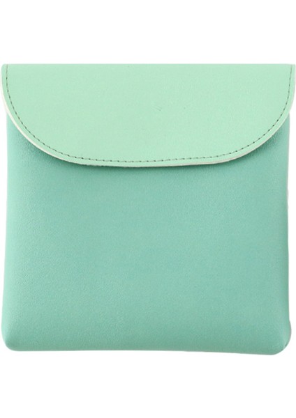 Sıhhi Ped Çantası Yeniden Kullanılabilir Depolama Kozmetik Kulaklıklar Anahtar Para Tutucu Cüzdan Yeşil (Yurt Dışından)