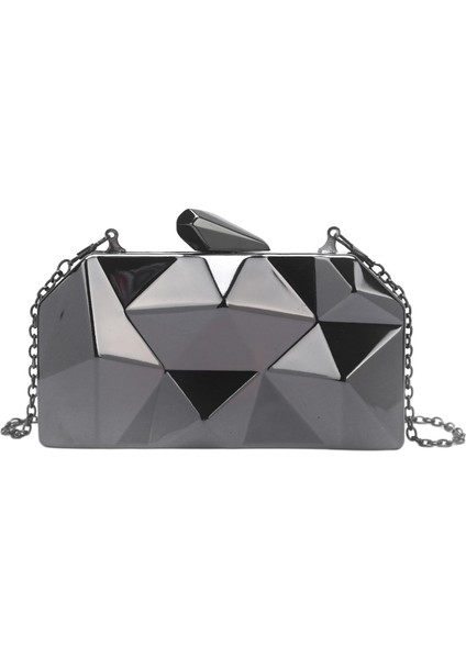 Zarif Akşam Çanta Debriyaj Çantası Bayanlar Parti Blacka Için Benzersiz Elmas Şekil Tasarımı (Yurt Dışından) fiyatları