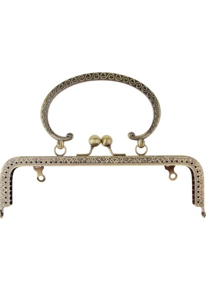 Vintage Metal Çanta Çanta Çerçeve Öpücük Toka Kilit Diy El Sanatları Aksesuarları 20.5cm (Yurt Dışından) fiyatları