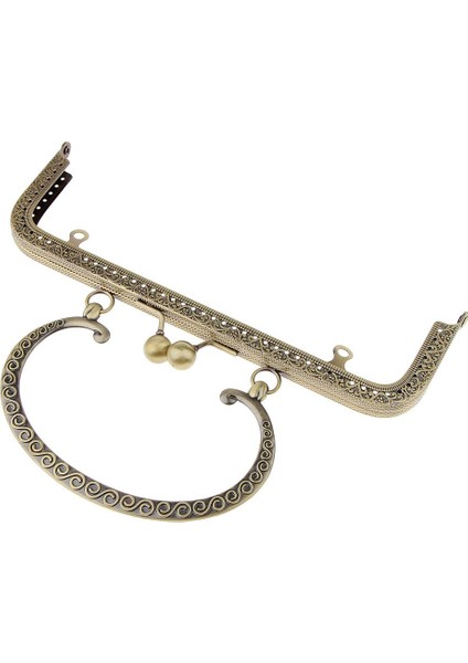 Vintage Metal Çanta Çanta Çerçeve Öpücük Toka Kilit Diy El Sanatları Aksesuarları 20.5cm (Yurt Dışından) fırsatları