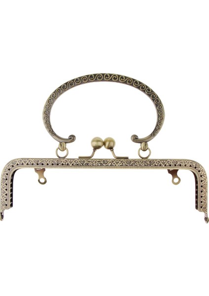 Vintage Metal Çanta Çanta Çerçeve Öpücük Toka Kilit Diy El Sanatları Aksesuarları 20.5cm (Yurt Dışından) indirimleri
