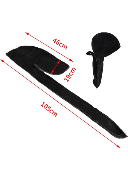 Unisex Kadife Bandana Durag Şapkalar Ipek Korsan Sarma Şapka (Yurt Dışından) indirimleri