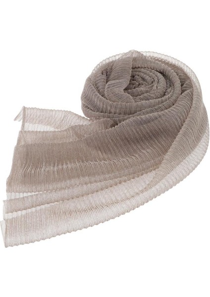 Kadın Sade Kırışık Pileli Eşarplar Yumuşak Hijab Şal Müslüman Uzun Şarfı Khaki (Yurt Dışından) fiyatları