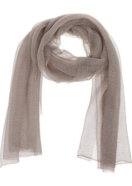 Kadın Sade Kırışık Pileli Eşarplar Yumuşak Hijab Şal Müslüman Uzun Şarfı Khaki (Yurt Dışından) indirimleri