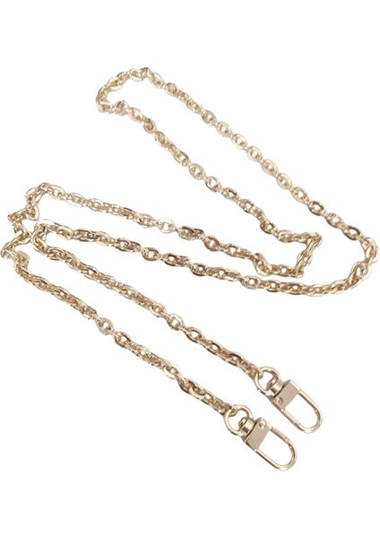 Demir Zincir Kayışı Konforlu Sling Cüzdan Omuz Çantası Altın 60CM (Yurt Dışından)