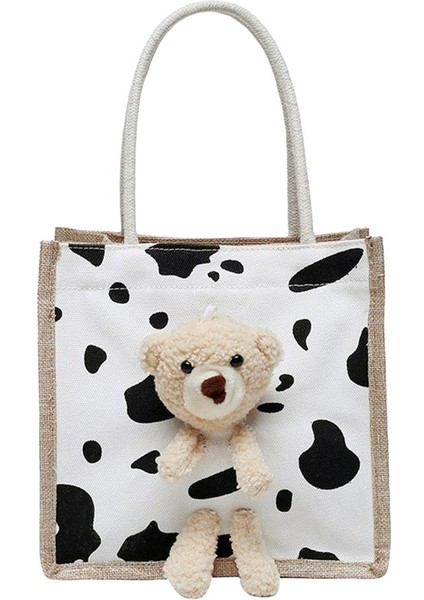 Karikatür El Çantası Tote ile Ayı Bebek Dayanıklı Ip Sapı Güzel Beden Için Güzel (Yurt Dışından)