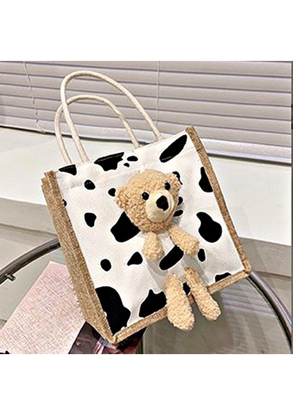 Karikatür El Çantası Tote ile Ayı Bebek Dayanıklı Ip Sapı Güzel Beden Için Güzel (Yurt Dışından) modelleri