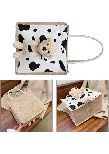 Karikatür El Çantası Tote ile Ayı Bebek Dayanıklı Ip Sapı Güzel Beden Için Güzel (Yurt Dışından) fırsatları