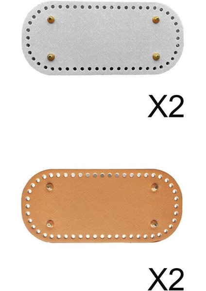 4 Adet Yedek Torba Için Alt Ekli Dıy Deri Torbalar (Yurt Dışından)