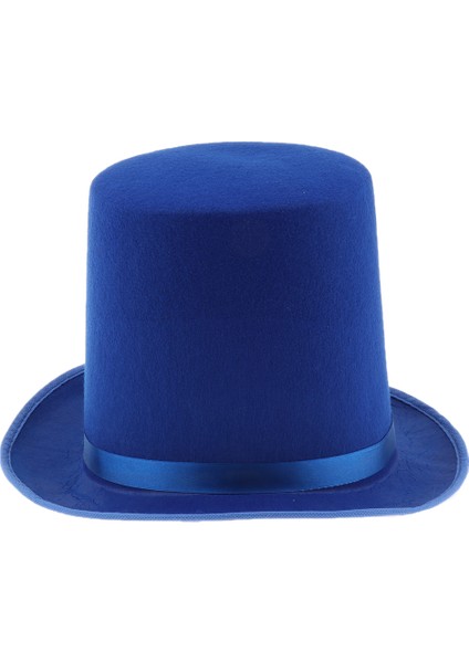 Yetişkinler Parti Kostümü Üst Şapka Sihirbaz Şapkası Düğün Fedora Ovası Mavi Hissettim (Yurt Dışından) fiyatları