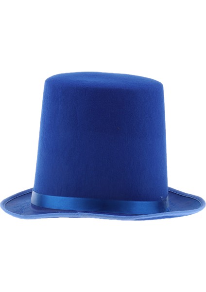Yetişkinler Parti Kostümü Üst Şapka Sihirbaz Şapkası Düğün Fedora Ovası Mavi Hissettim (Yurt Dışından) fırsatları