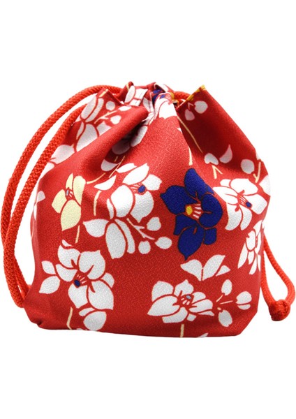 Japon Çanta Yukata Makyaj Sikke Çanta Ev Öğle Yemeği Çantası Tote Kılıfı Kırmızı (Yurt Dışından) fiyatları