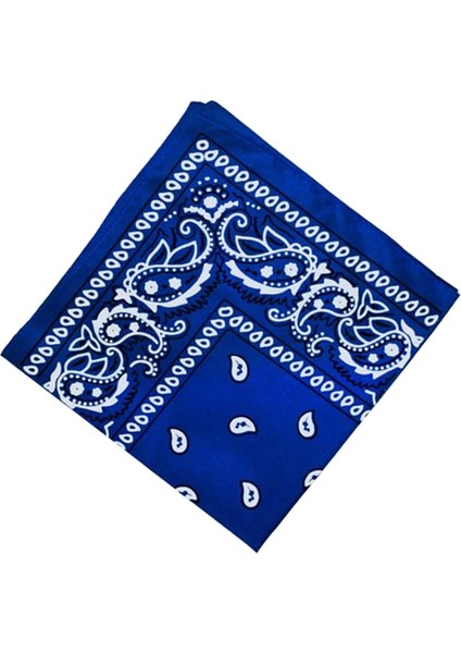 Kadınlar Erkek Pamuk Baskı Bandana Eşarp Kafa Kafa Kafa Bandı Saç Band Bileklik Kraliyet Mavi (Yurt Dışından) fırsatları