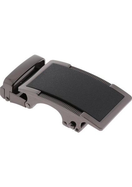 Erkek Katı Alaşım Tokası Otomatik Cırcır Kemer Tokası 3.5cm/1.4inch Genişlik - Mat Siyah (Yurt Dışından)
