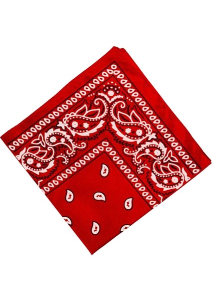 Yenilik Pamuk Paisley Kovboy Bandana Kafa Sarısı Boyun Eşarp Ticaret Kırmızı (Yurt Dışından) indirimleri
