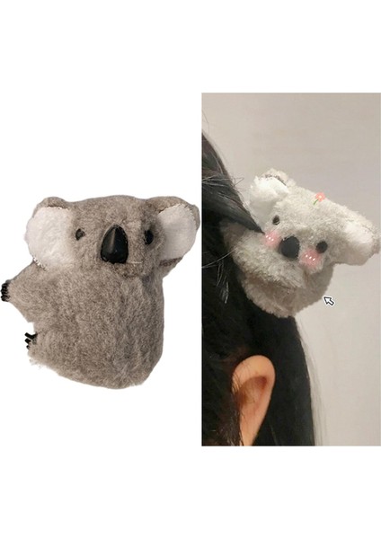 Peluş Koala Saç Klipler Firkete Barrette Sopa Bayan Kızlar Için Saç Şekillendirici Gri (Yurt Dışından) indirimleri