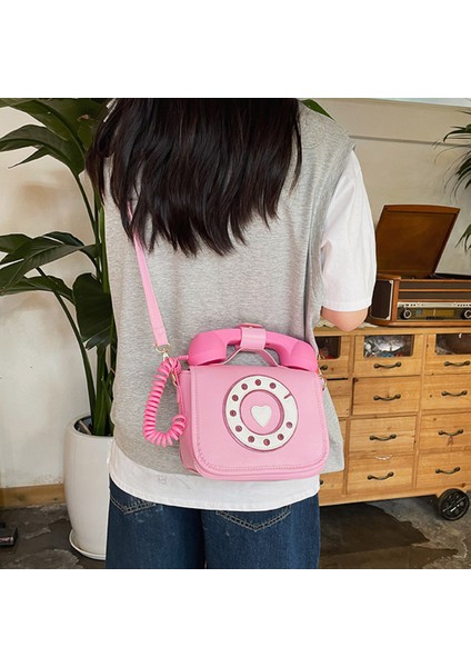Kadınlar Telefon Şekilli Crossbody Çanta Alışveriş Messenger Omuz Çantası Kılıf Pembe (Yurt Dışından) fiyatları