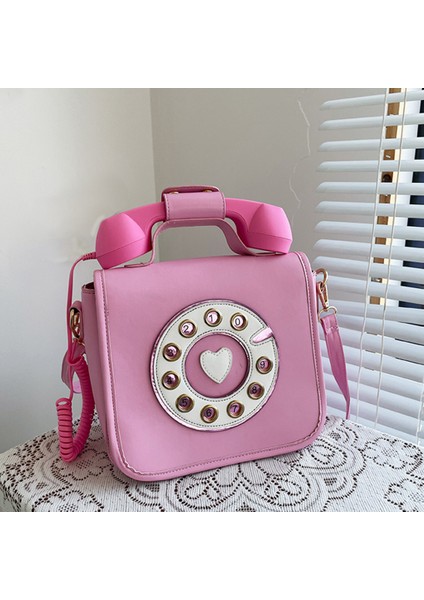 Kadınlar Telefon Şekilli Crossbody Çanta Alışveriş Messenger Omuz Çantası Kılıf Pembe (Yurt Dışından) fırsatları