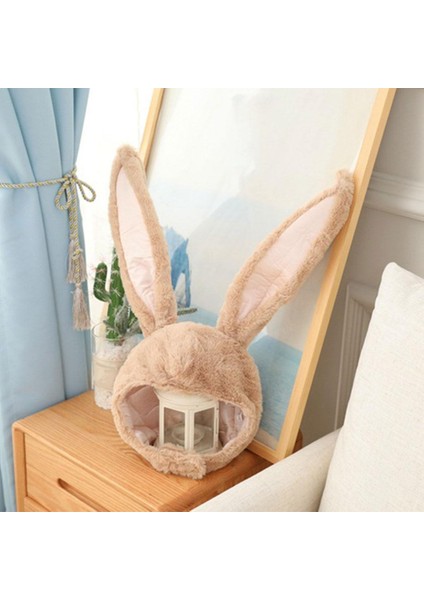 Uzun Tavşan Şapkası Yetişkinler Kostüm Unisex Kış Paskalya Sıcak Şapkası Sevimli Bayan Açık Kahverengi (Yurt Dışından) indirimleri