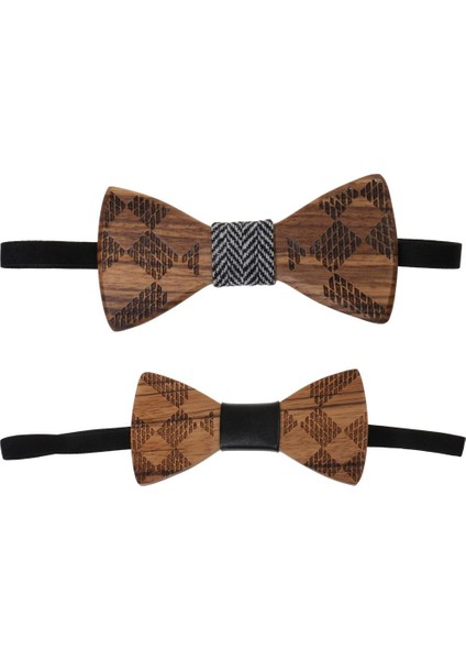 Erkek Damat Düğün Partisi Ahşap Bow Tie Smokin Moda Aksesuar C (Yurt Dışından)