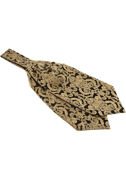 Erkek Moda Paisley Floral Ascot Kravat Jacquard Dokuma Ipek Cravat (Yurt Dışından)