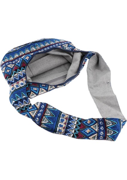 Bohemian Hippi Crossbody Çanta Hobo Sling Çanta El Yapımı Haberci Omuz Çantası Mavi (Yurt Dışından) indirimleri