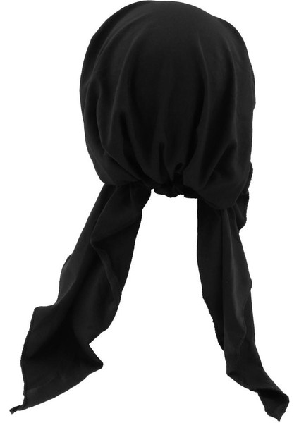 Kadın Yumuşak Beanie Hat Kanser Saç Deskesi Ön Bağlı Türban Eşarp Kara Siyah (Yurt Dışından) indirimleri