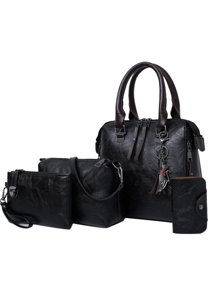 Şık Kadın Çanta Zarif ve Basit Çanta Crossbody Çanta Kartları - Siyah (Yurt Dışından) fırsatları