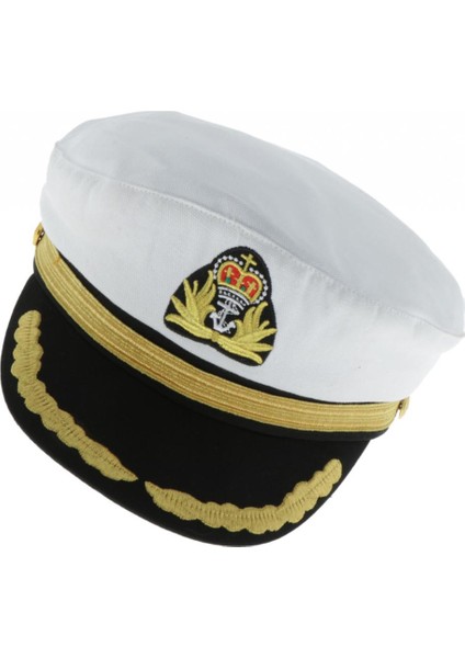 Donanma Pilot Kaptan Hat Amiral Uçak Deniz Deniz Kruvaziyer Kostüm Şapkası Beyaz Çocuk (Yurt Dışından) fırsatları