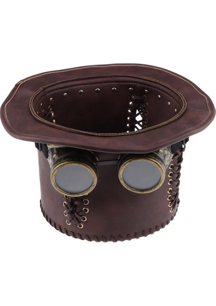 Goggles Cadılar Bayramı Tema Partisi Kostüm Tedarik ile Yetişkin Steampunk Top Şapka (Yurt Dışından)