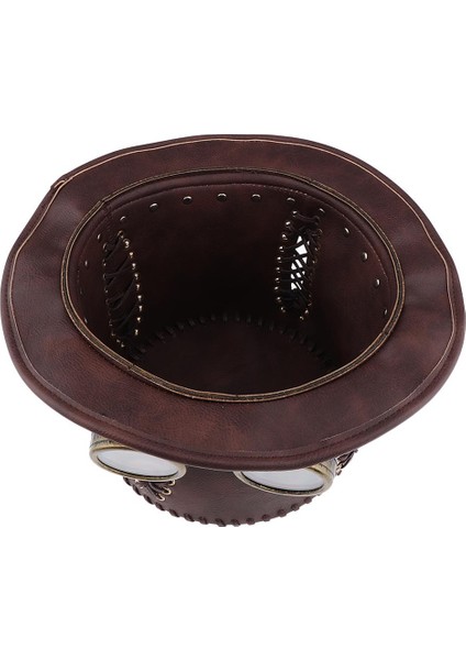 Goggles Cadılar Bayramı Tema Partisi Kostüm Tedarik ile Yetişkin Steampunk Top Şapka (Yurt Dışından)