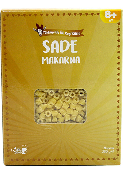 Aşçıanne Keçi Sütlü Sade Makarna Boncuk 250GR