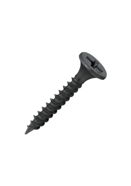 Siyah Sunta Mdf Vidası, 3,5X50 Mm. Havşa Başlı 100 Adet vida