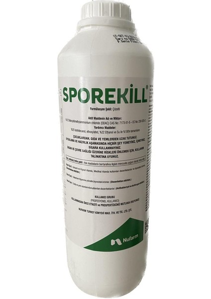 Sporekill (Ortam - Yüzey Dezenfektanı)-1 Lt