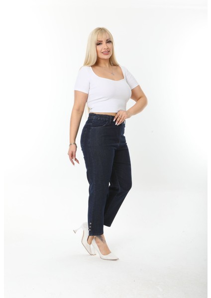 Likralı Yüksek Bel Pantolon