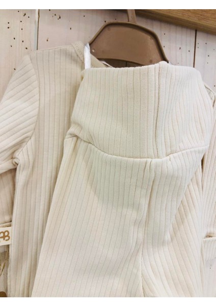 Kaşkorse Yenidoğan Bebek Şapka Çıtçıtlı Zıbın Pantolon 3'lü Set modelleri