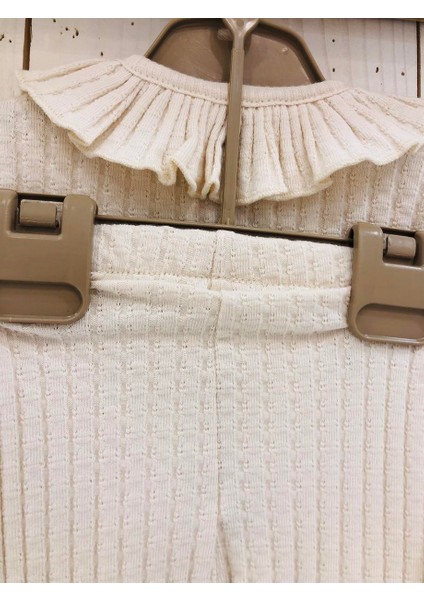 Yakalı Önden Düğmeli Uzun Kollu Bebek 2'li Kaşkorse Takım fırsatları