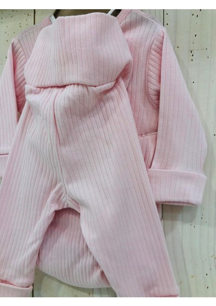 Kaşkorse Yenidoğan Bebek Şapka Çıtçıtlı Zıbın Pantolon 3'lü Set fırsatları