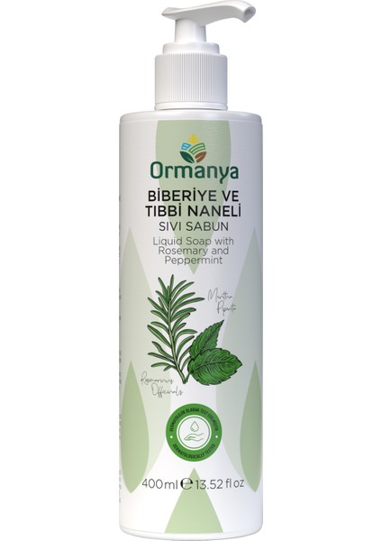 Biberiye ve Tıbbi Naneli Sıvı Sabun 400 ml