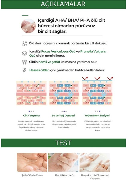 PEKAH Arındırıcı Aydınlatıcı Yenileyici Aha-Bha-Pha Yüz Maskesi