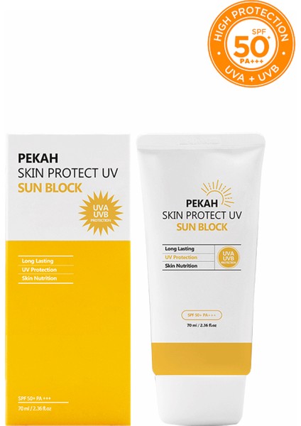 PEKAH Yoğun Nemlendirme Etkili Fiziksel Güneş Koruyucu 70ml Skin Protect UV Sun Block