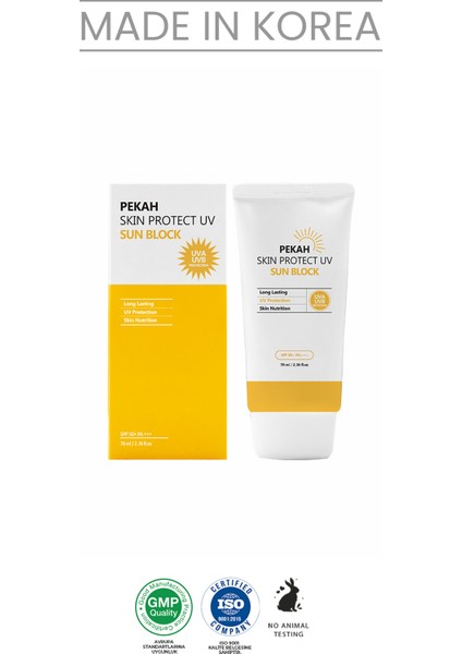 PEKAH Yoğun Nemlendirme Etkili Fiziksel Güneş Koruyucu 70ml Skin Protect UV Sun Block