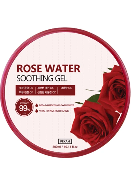 PEKAH Gül Suyu İçeren Hassasiyet Karşıtı Tonlayıcı ve Nemlendirici Jel 300ml Rose Water Soothing Gel