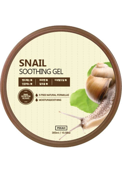 PEKAH Salyangoz Müsin İçeren Hassasiyet- Nemlendirici Jel 300ml Snail Soothing Gel