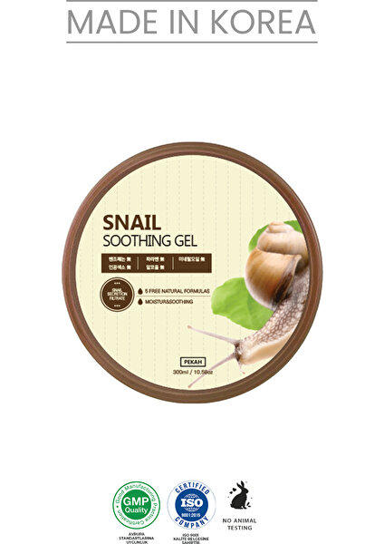 PEKAH Salyangoz Müsin İçeren Hassasiyet- Nemlendirici Jel 300ml Snail Soothing Gel