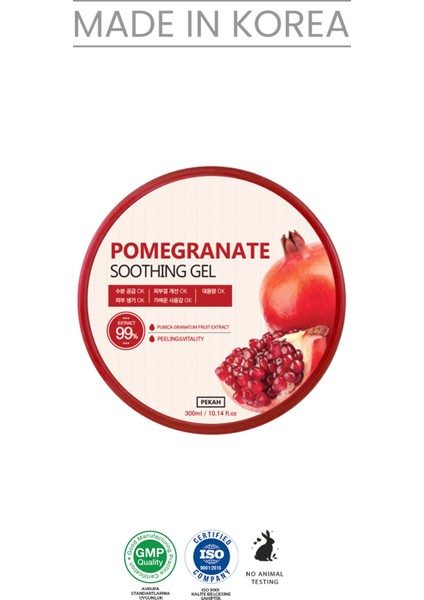 PEKAH Nar Özlü Hassasiyet Karşıtı Besleyici & Nemlendirici Jel 300ml Pomegranate Soothing Gel