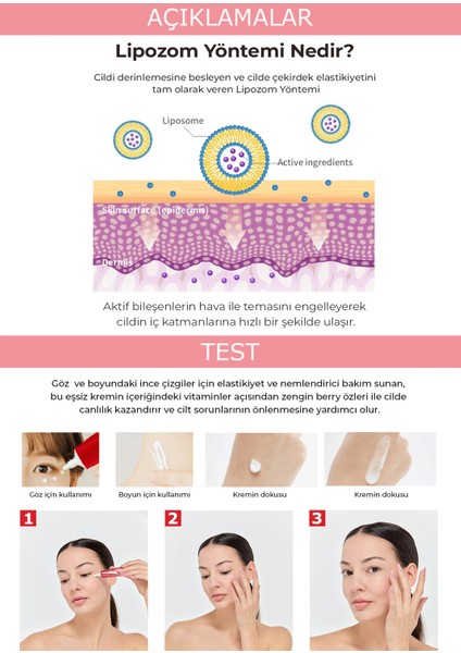 Adenozin İçeren Göz Altı Koyu Görünümü Gideren Kırışıklık Karşıtı Göz&Boyun Kremi 10ml