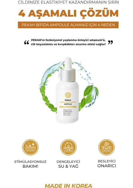 PEKAH Gingeng ve Niacinamide İçeren Besleyici Aydınlatıcı  Serum 50ml Anti-Aging