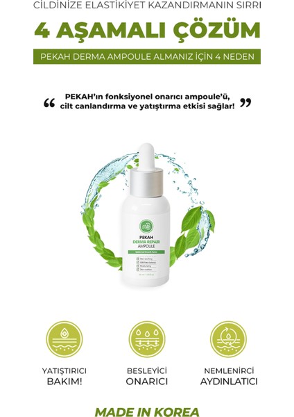 PEKAH Peptit içeren Canlandırıcı Yağ-Nem Dengesini Düzenleyici  Yatıştırıcı Serum 50ml